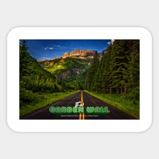 The Garden Wall Glacier National Park Sticker